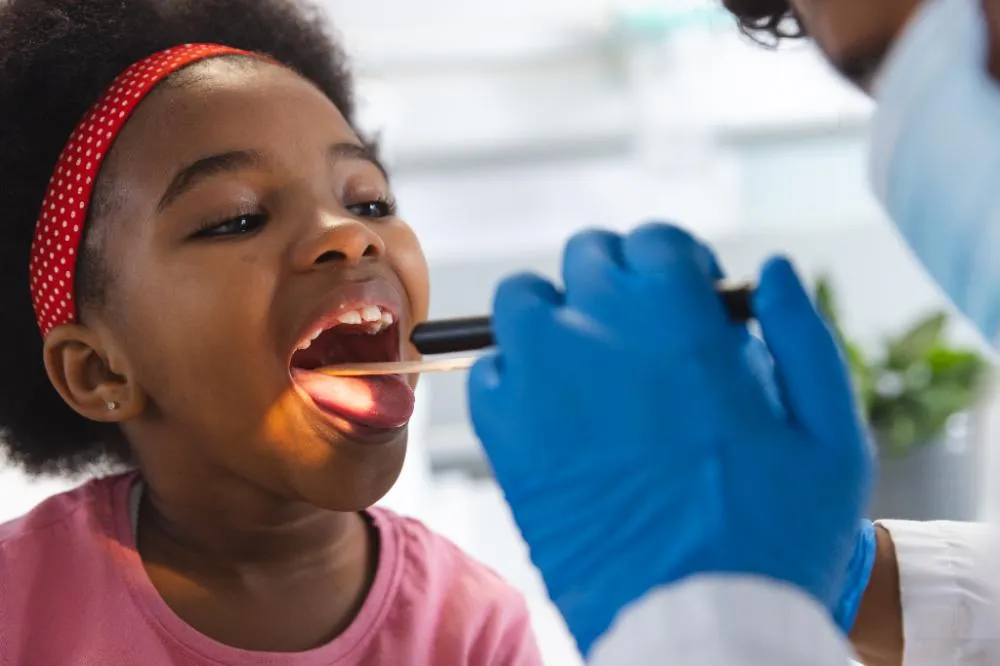 African American Female Doctor Wearing Face Mask